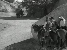 Ray Jones, John Merton, Dennis Moore, Lee Roberts, and George Sowards in Man from Sonora (1951)