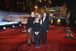 Willow Bay and Robert A. Iger at an event for Rogue One: A Star Wars Story (2016)