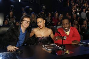 Shawn Stockman, Nicole Scherzinger, and Ben Folds in The Sing-Off (2009)