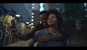 Andre Myers and Brandon Moten in Cheetah In August.