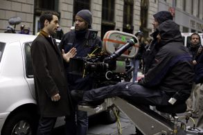 Chris Diamantopoulos, Joe Otting on set