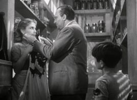 Enrico Glori, Joan Lorring, and Vittorio Manunta in Stranger on the Prowl (1952)