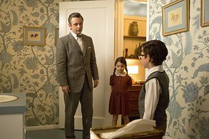 Michael Sheen, Cole Sand, and Kayla Madison in Masters of Sex (2013)