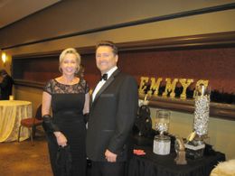 Melody Fox and Tim Shell at Emmy Awards