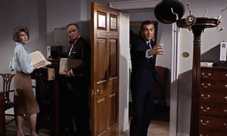 Sean Connery, Bernard Lee, and Lois Maxwell in From Russia with Love (1963)