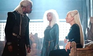 Vaemond Velaryon confronts Rheanys Targaryen