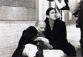 Richard Bairos and Burt Young in Stonecutter