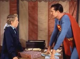 George Reeves and Gregory Moffett in Adventures of Superman (1952)