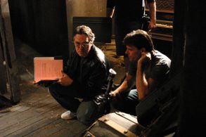 William Malone on the set of Masters of Horror.