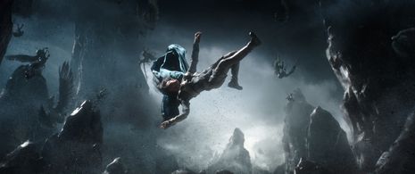 Tessa Thompson, Jet Tranter, and Samantha Hopper in Thor: Ragnarok (2017)