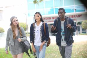 Akemi Look, Brittany Curran and Carlos Knight in The Man From Earth: Holocene