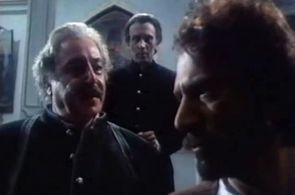 Jamshid Mashayekhi, Atila Pesiani, and Parviz Poorhosseini in The Spell (1987)