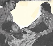 John Wayne, Lane Chandler, and Nancy Shubert in Sagebrush Trail (1933)