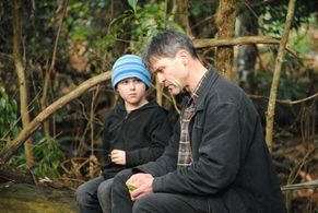 Kieran and Cris Cochrane as Sam and John Proudfoot in Refuge.