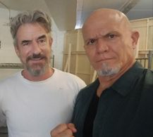 Tim and Dermot Mulroney on a movie project together.