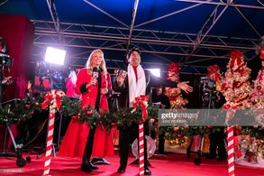Erik Estrada and Laura McKenzie at an event for 88th Annual Hollywood Christmas Parade (2019)