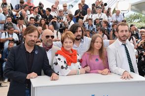 Viggo Mortensen, Ghita Nørby, Lisandro Alonso, and Fabian Casas at an event for Jauja (2014)