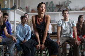 Manu Ríos and Amaia Aberasturi in The Age of Anger (2022)