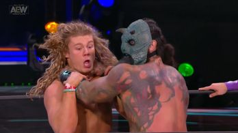 Jack Perry and Austin Matelson in All Elite Wrestling: Revolution (2021)