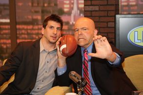 Tim Kavanagh with NFL player David Ball