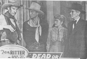 Marjorie Clements, Henry Hall, Dave O'Brien, and Guy Wilkerson in Dead or Alive (1944)