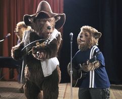 Zeb Zoober (left),master of the fiddle and founding member of the influential rock group The Country Bears, jams with 1