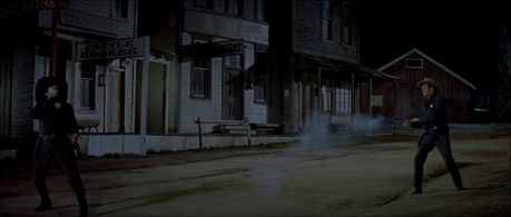 Rodolfo Acosta and Robert Ryan in The Proud Ones (1956)