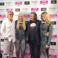 Eric Roberts, Melanie Leanne Miller, Robert Carradine and Geri Courtney-Austein on the pink carpet at the James Blondes 