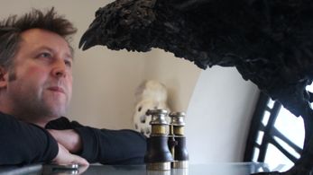 Martin Gooch on set The Search for Simon