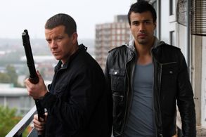 Max Beesley and Phillip Rhys Chaudhary in Survivors (2008)