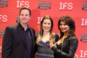 Diana Lee and Travis Hodgkins @ The Last Laugh premiere