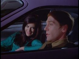 Alexis Kanner and Geraldine Moffat in UFO (1970)