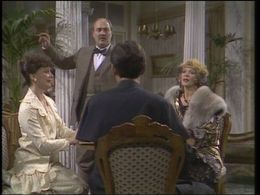 Francesca Annis, Constantine Gregory, Linda Marlowe, and James Warwick in Partners in Crime (1983)