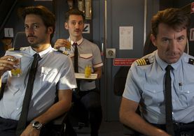 Antonio de la Torre, Hugo Silva, and Raúl Arévalo in I'm So Excited! (2013)