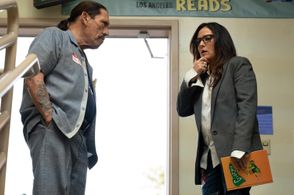 Danny Trejo and Pamela Adlon in Better Things: Oh, I'm Not Gonna Tell Her (2022)
