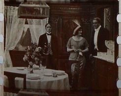 Margarita Fischer, Robert Z. Leonard, and 'Snub' Pollard in Sally Scraggs: Housemaid (1913)