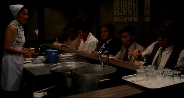 Yoshi Katô, Nobuko Miyamoto, Kinzô Sakura, Ken Watanabe, Tsutomu Yamazaki, and Rikiya Yasuoka in Tampopo (1985)