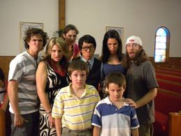 on set. Hypnotize me. Tristan Ott with Brittany Palmisano, Bruno Wu, Bear Badeaux,and Crystal Rivers