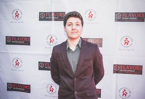 Actor and comedian Zach Louis arrives at the Flavors of Los Angeles Culinary Gala.