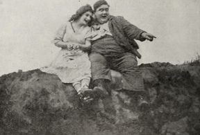 Patsy De Forest and Hughie Mack in Sand, Scamps and Strategy (1916)