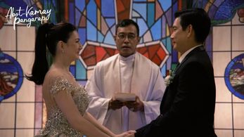 Carmina Villaroel, Bernard Laxa, and Richard Yap in Abot-kamay na pangarap (2022)