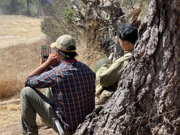 Darren H. Rae (Director) and Brent Yoshida on Nisei set