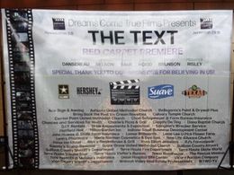 Red Carpet backdrop for “The Text”