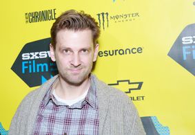 Daniel Stamm at an event for 13 Sins (2014)