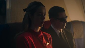 Hannah Pauley and David Mills in The Mystery of D.B. Cooper (2020)