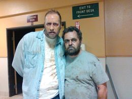 Gabriel Lane and Marc Schryer on set of Hisonni Johnson's Grayson 1.5