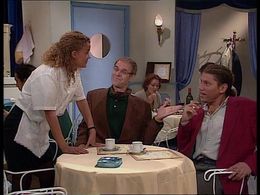 Walter Crommelin, Tatum Dagelet, and Kenneth Herdigein in We zijn weer thuis (1989)