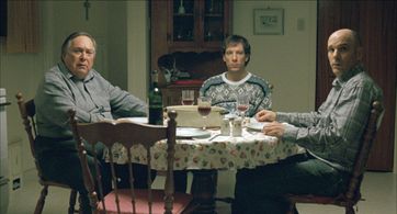 Michel Daigle, Sylvain Marcel, and Francis La Haye in Familiar Grounds (2011)