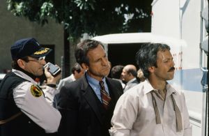 James Sikking, Joe Spano, and Daniel J. Travanti in Hill Street Blues (1981)