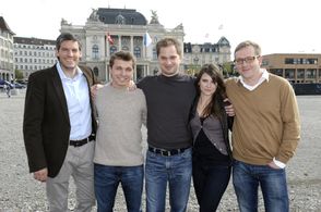 Natalia Rudziewicz, Matthias Drescher, Philipp Knauss, Edin Hasanovic, and Lars-Gunnar Lotz at an event for Shifting the